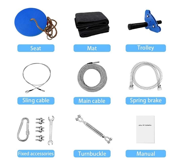 Home Zipline Kit - 30 Meters - Image 5